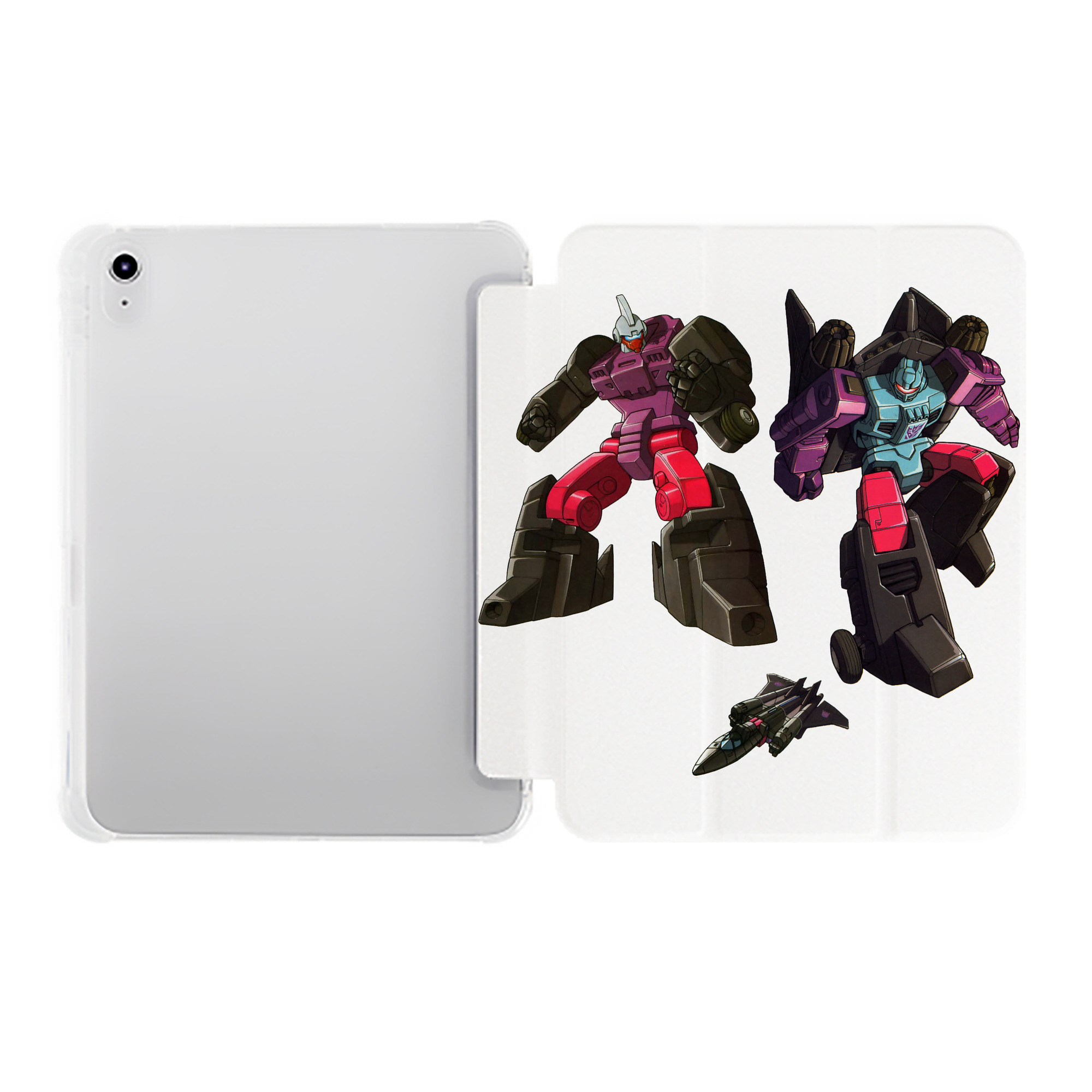 （画像用）  IPad ケース ペン収納付き 三つ折りスタンド PUレザー×シリコン 対応機種9.5/10.5/10.9インチ